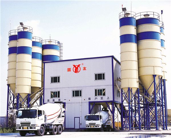 双HZS180混凝土搅拌